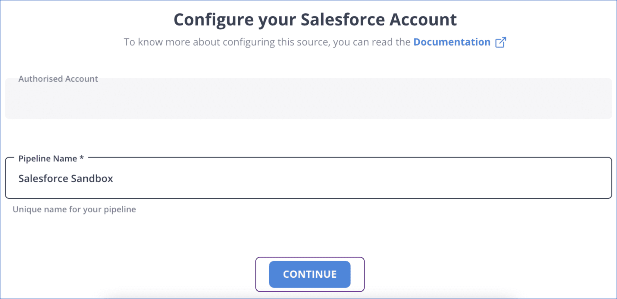 Salesforce to postgresql- Salesforce Source Config